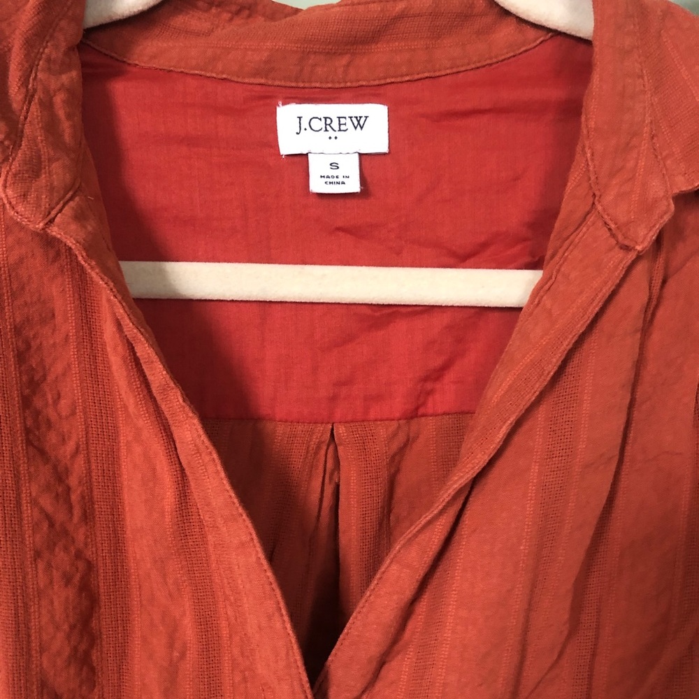 Jcrew burnt orange button down dress - Picture 4 of 5